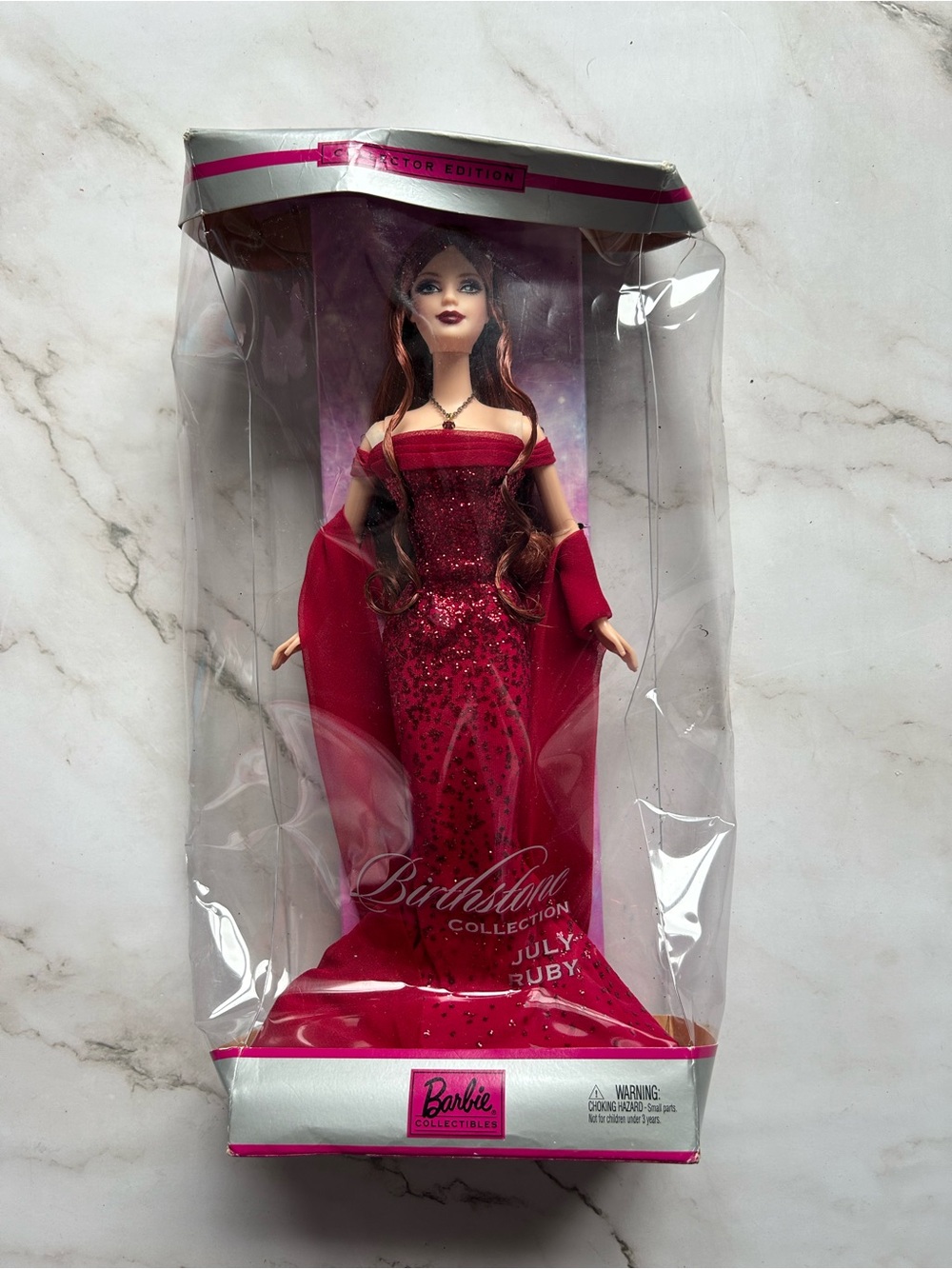 Birthstone Collection July Ruby Barbie Doll